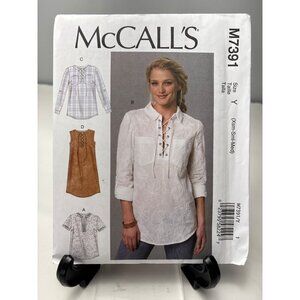 McCalls M7391 Womens Sewing Pattern Top Dress Size XS-M Uncut